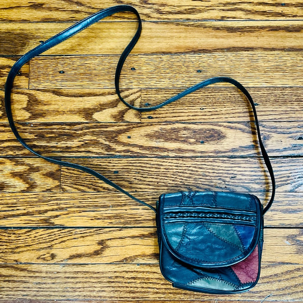 Multicolor Leather Crossbody Bag - image 3